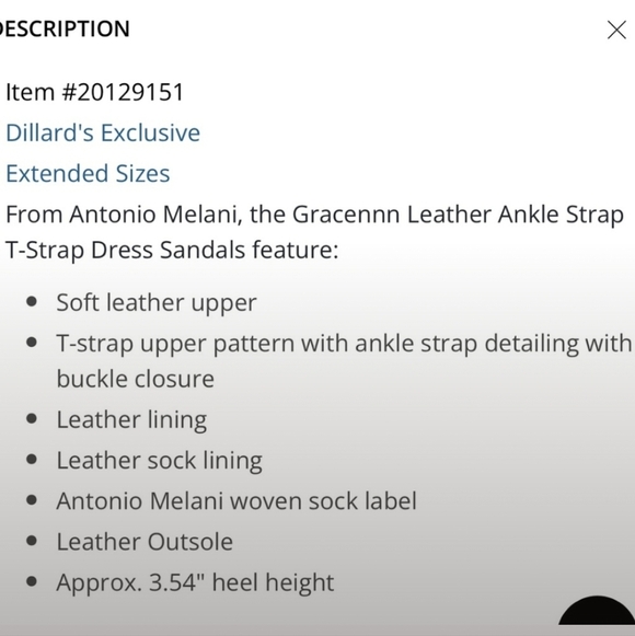 Antonio Melani | Gracennn Leather T-Strap Dress Sandals